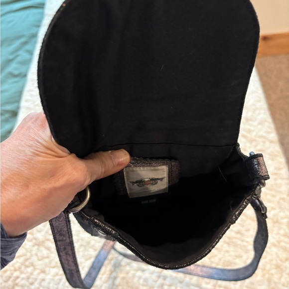 Harley-Davidson Metallic Black Crossbody Bag - Picture 4 of 6